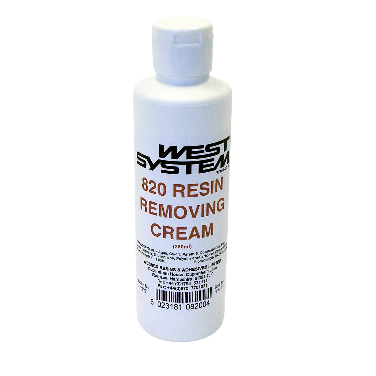 WEST SYSTEM RESIN REMOVING CREAM 250ml