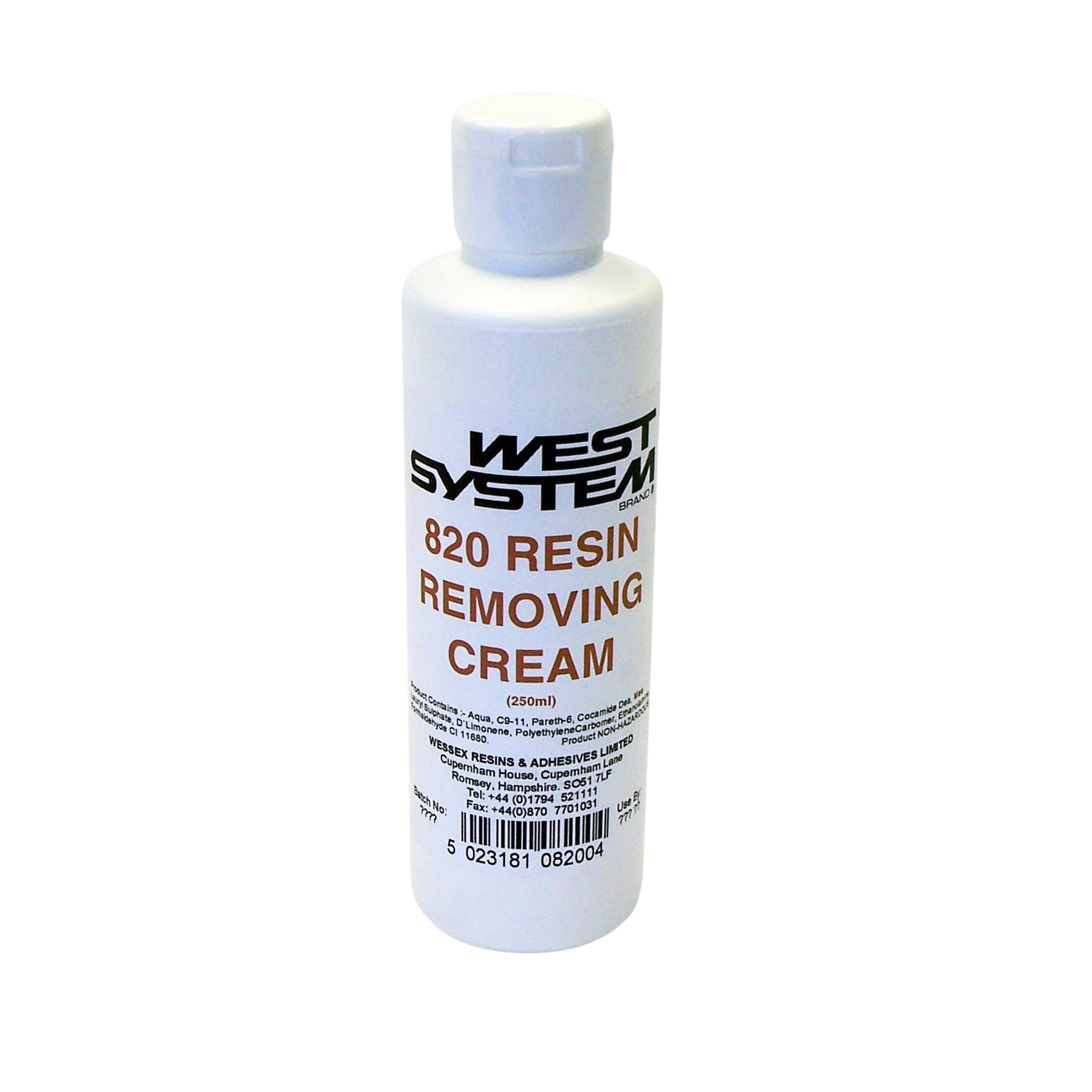 WEST SYSTEM RESIN REMOVING CREAM 250ml