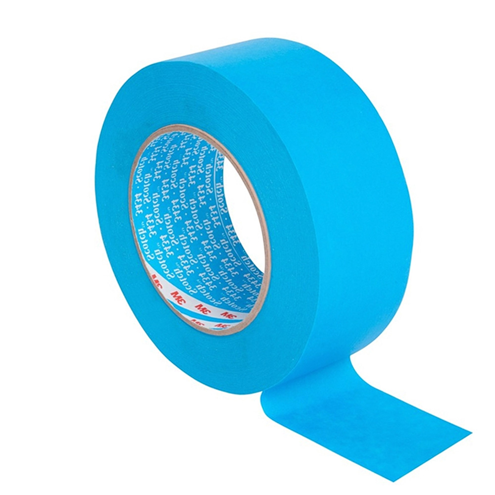 3M 3434 AUTO RE-FINISH BLUE MASKING TAPE 19mm X50M (48)