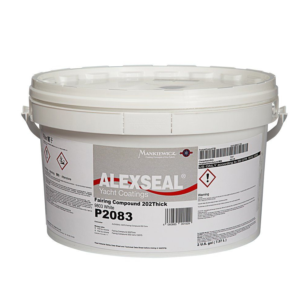 ALEXSEAL FAIRING FILLER 202 WHITE BASE 0.5 U.S. GALLON