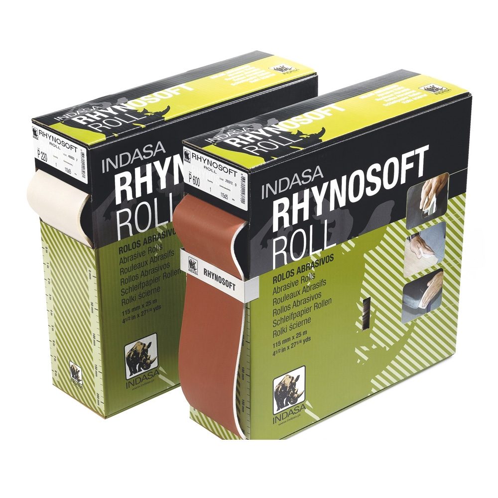 INDASA RHYNOSOFT P400 PRE-CUT ROLL 115mmx25M