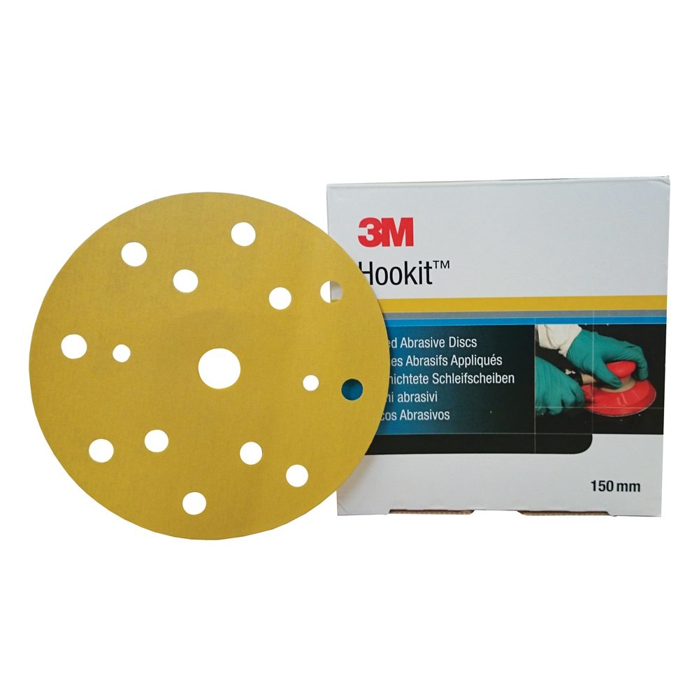 3M 255P P80 GOLD HOOKIT DISCS 150mmX15H PK100