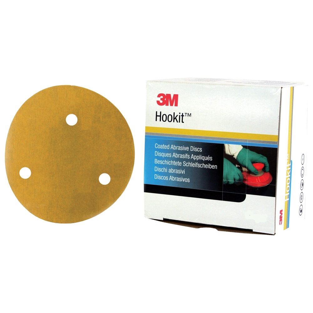 3M 255P P120 GOLD HOOKIT DISCS 76mm X 3H PK50