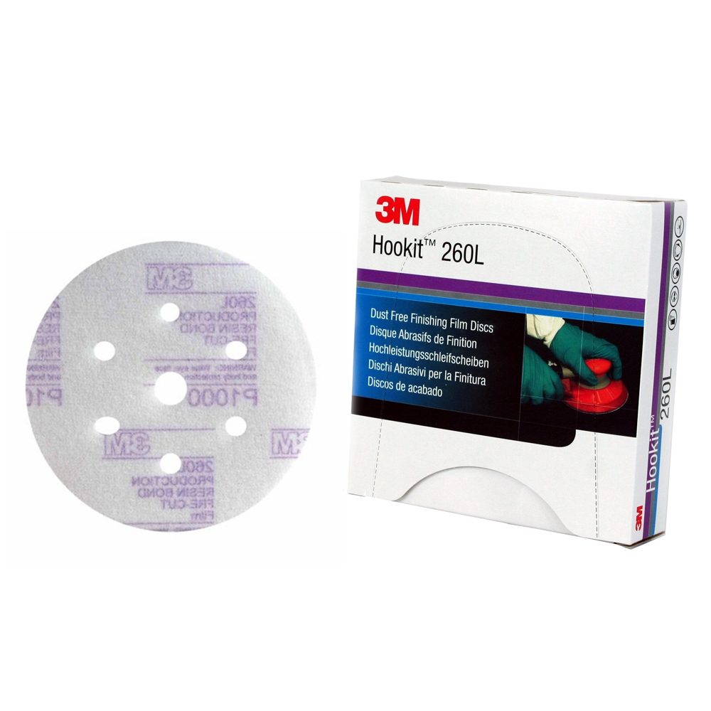 3M 260L P600 MICROFINISHING 150mm X 15H HOOKIT DISCS PK50