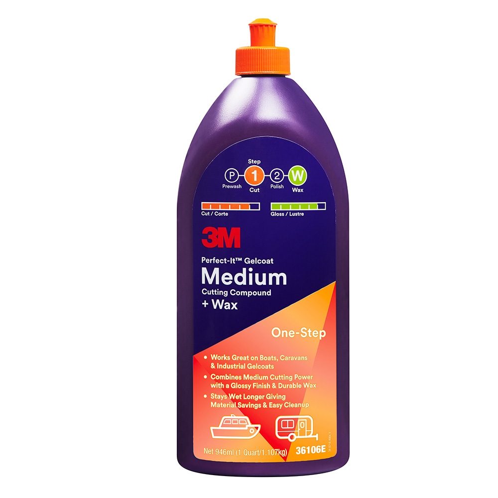 3M PERFECT-IT GELCOAT MEDIUM COMPOUND & WAX 946ML