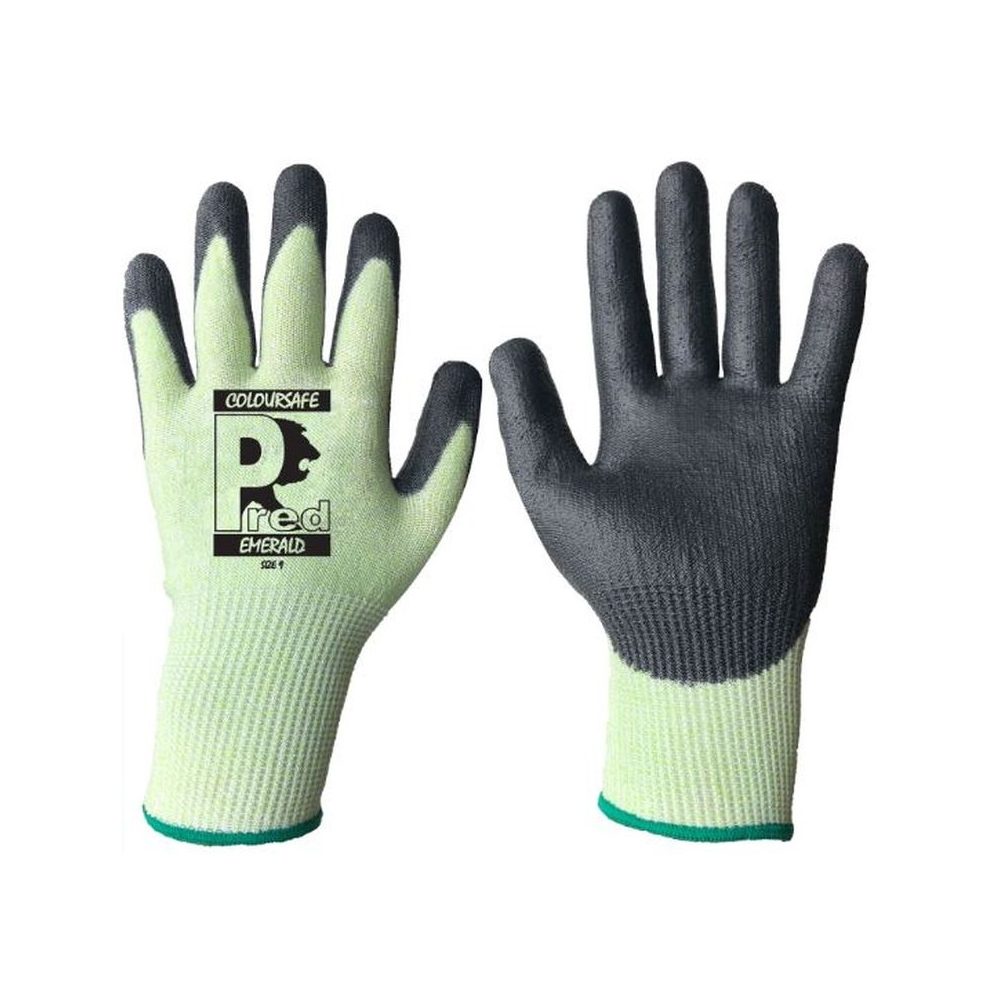 PREDATOR EMERALD PU GLOVES CUT LEVEL C SIZE 9