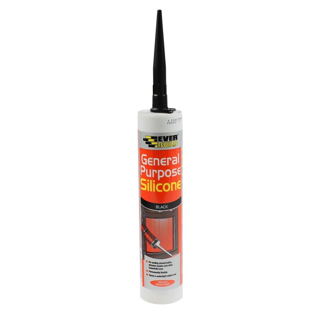 SIKA EVERBUILD GENERAL PURPOSE SILICONE BLACK 280ML (25)