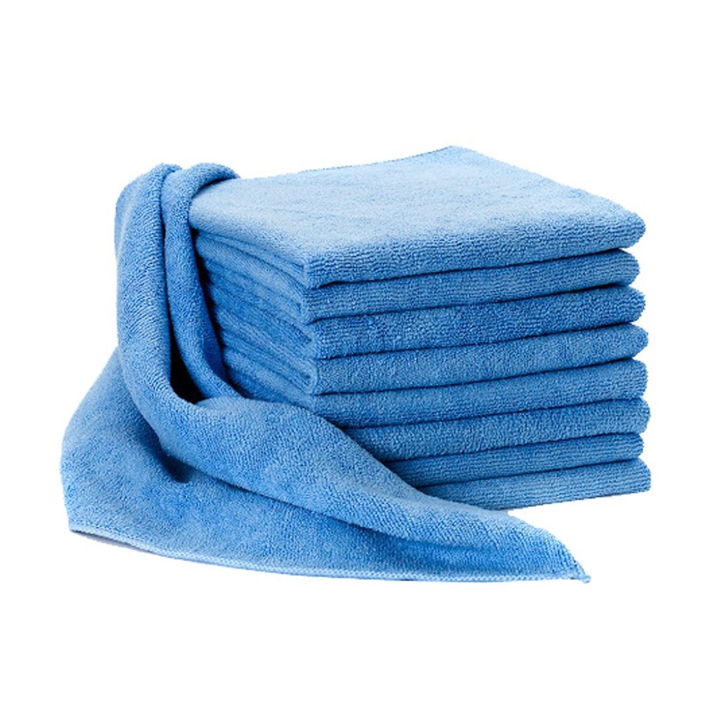 BLUE MICROFIBRE CLOTHS 40X40CM PK 10