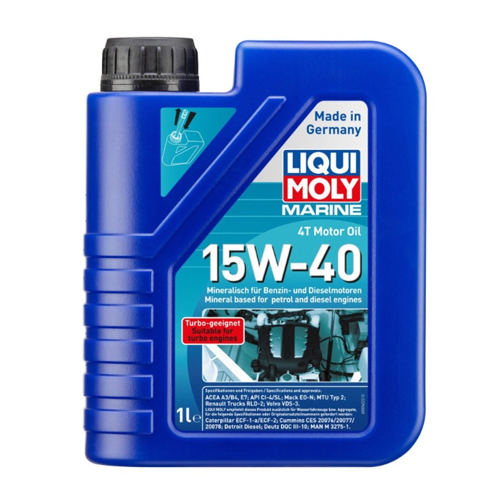 LIQUI MOLY MARINE 4T MOTOR OIL 15W40 1L