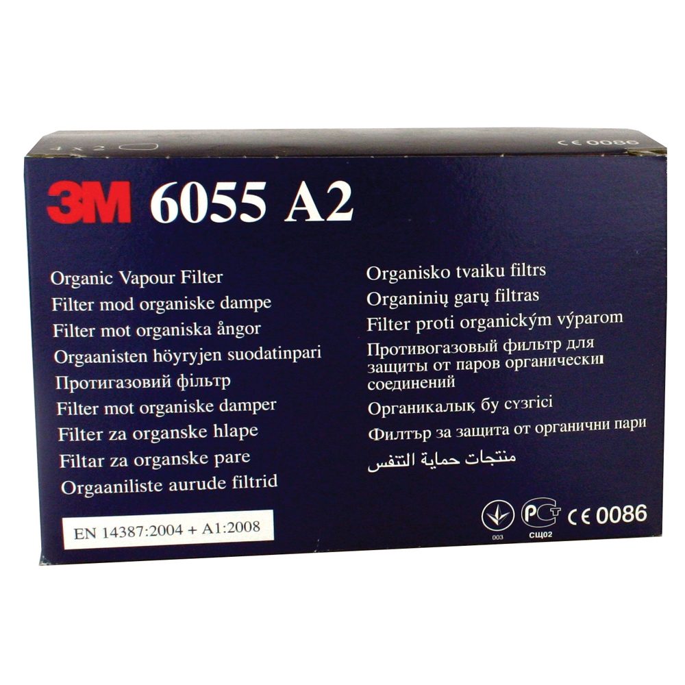 3M 6055 A2/CLASS 2 GAS & VAPOUR FILTERS PK8