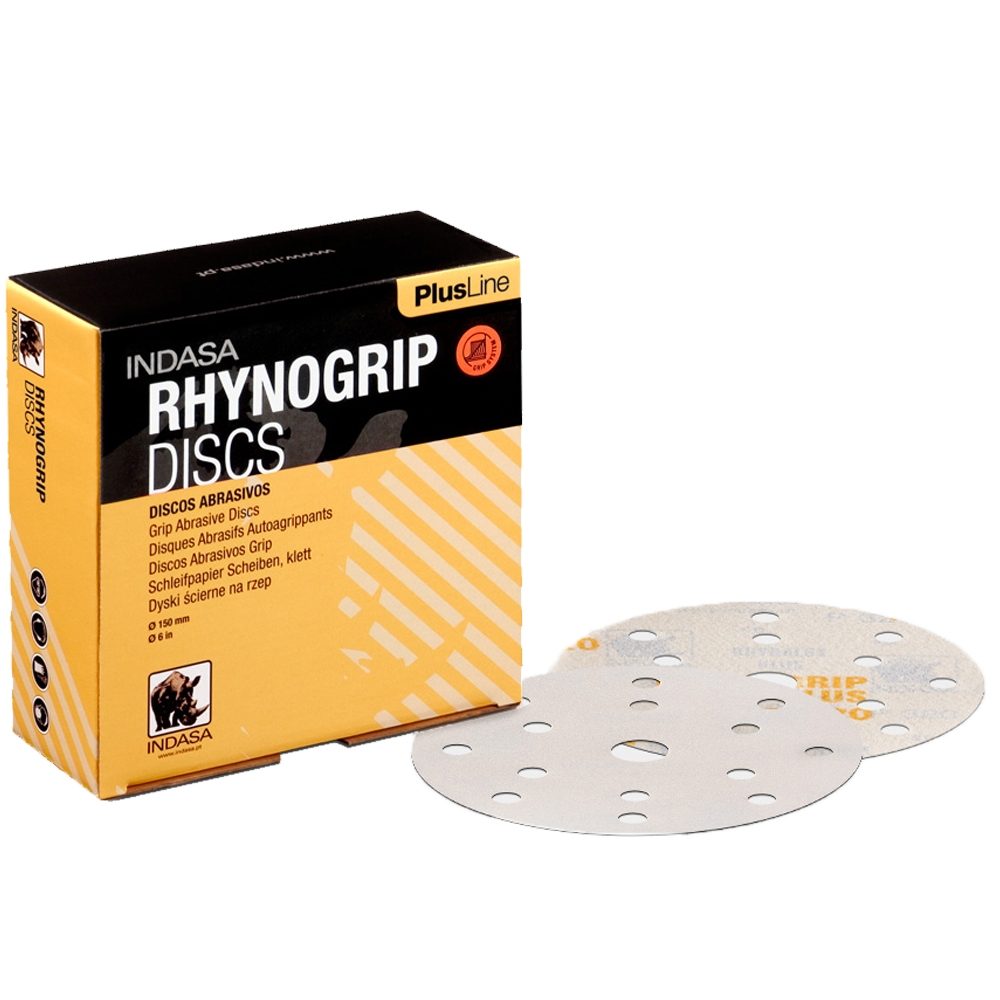 INDASA RHYNOGRIP P40 PLUSLINE DISCS 150MM X 15 HOLE