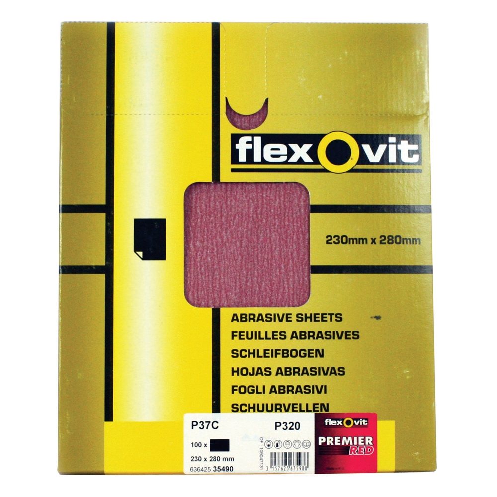 NORTON FLEXOVIT P37C P80 SHEETS 230mmx280mm PK100