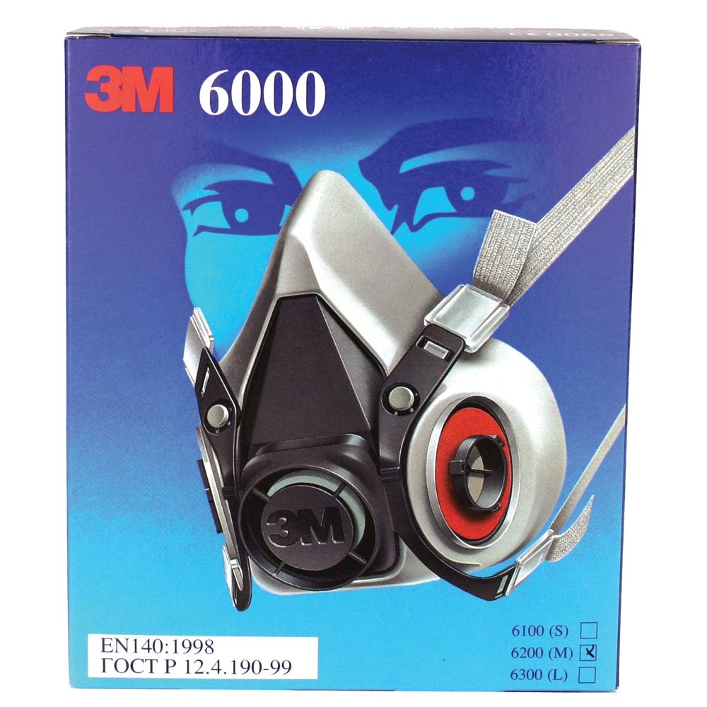 3M 6000 SERIES LOW MAINTANENCE FULL FACE MASK MEDIUM