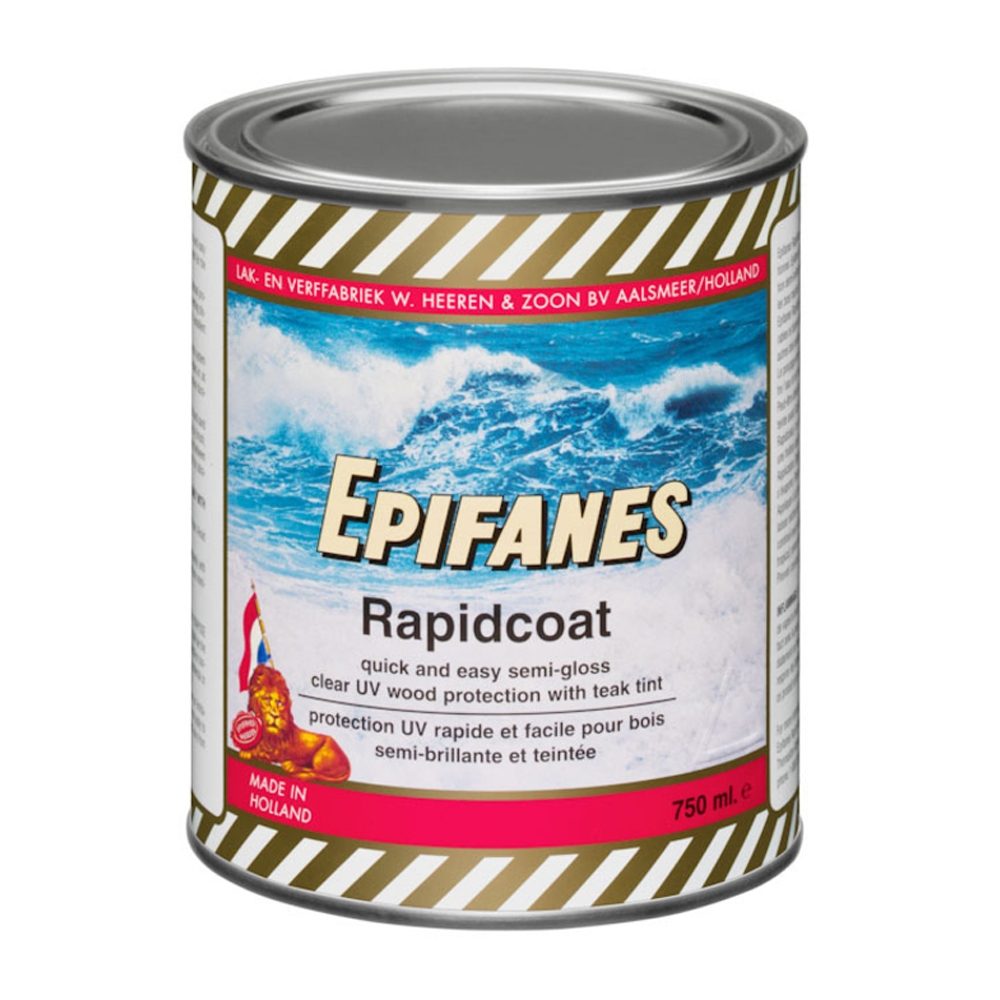 EPIFANES RAPID COAT SEMI GLOSS VARNISH 750ml (TEAK TINTED)