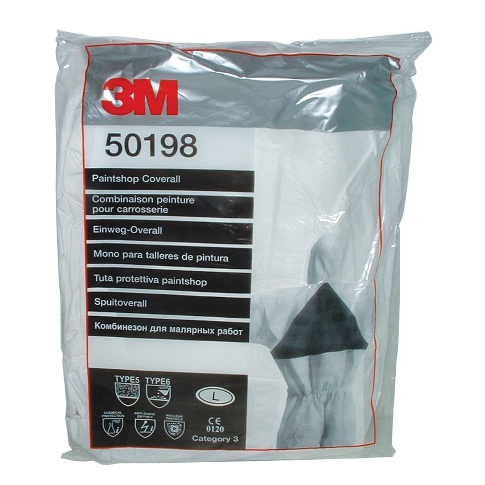 3M 50198 WHITE PAINTSHOP COVERALL TYPE 5/6 X LARGE (25)